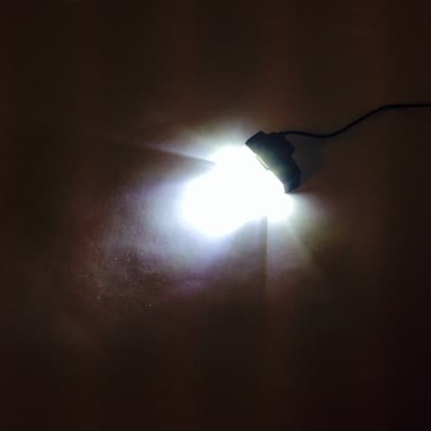 LED Blixtljus Mini Vit 4LED