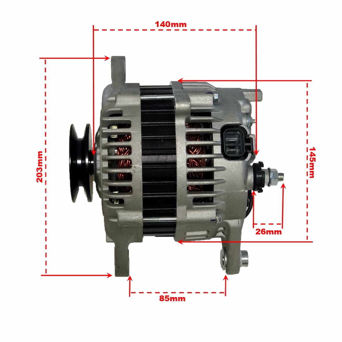 Generatorkit 14V 125A + Balmar MC618 regulator BT 3