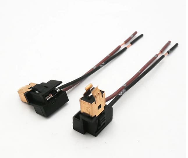 Lamphållare med kabel H1, H3 (2-polig)
