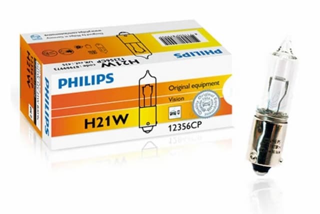 Glödlampa 12V H21W BAY9s Philips