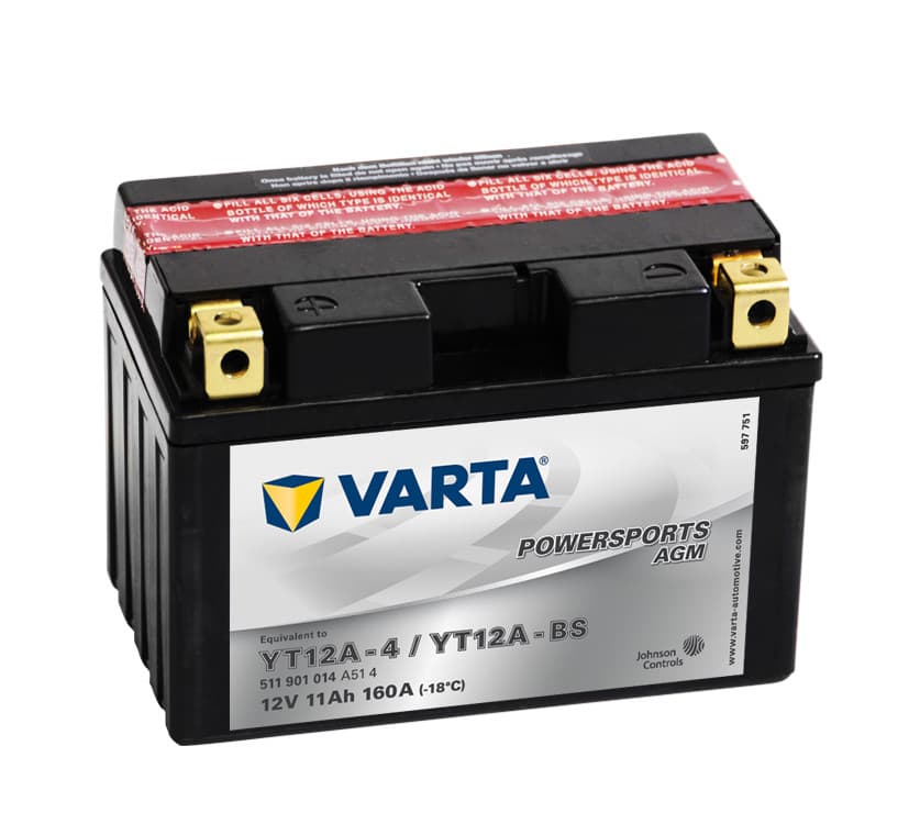 Batteri MC AGM 12V 11Ah, 160CCA Varta