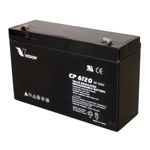 Batteri AGM 6V 12Ah Vision